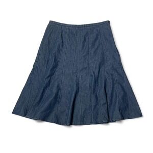 Westbound denim midi skirt